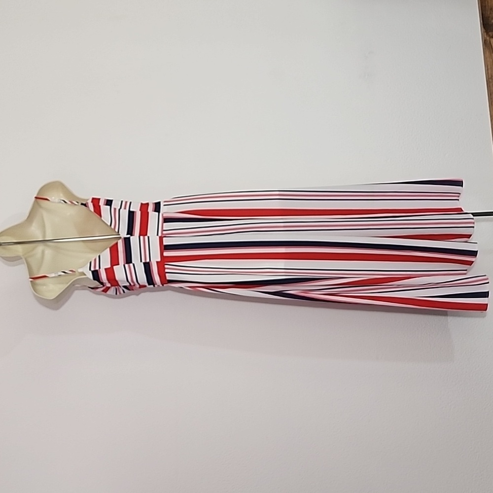 L'ATISTE Wide Leg Jumpsuit Patriotic Red Multi Size S - Picture 3 of 11